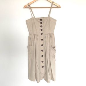 Linen Blend Sun Dress